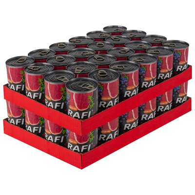 Karma dla psa RAFI z kaczką, borówką i żurawiną 48 x 400 g