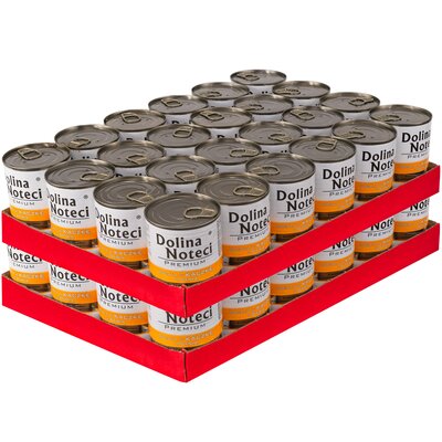 Karma dla psa DOLINA NOTECI Premium bogata w kaczkę z dynią 48 x 400 g