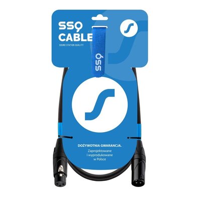 Kabel SSQ DMX2 Event XLR męski - XLR żeński 2 m