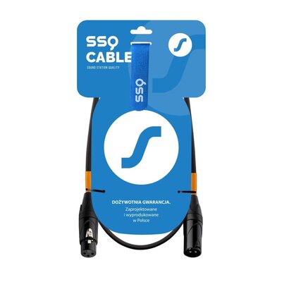 Kabel SSQ DMX1 Event XLR męski - XLR żeński 1 m