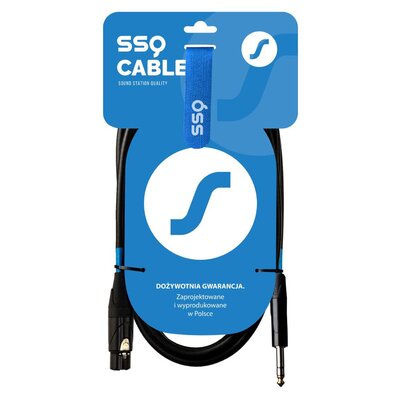 Kabel SSQ XLRJS5 XLR żeński - Jack stereo 6.3 mm 5 m