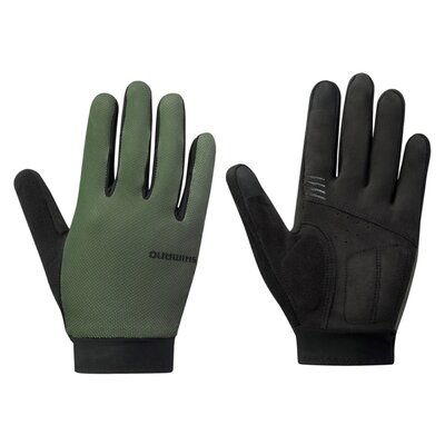Rękawiczki rowerowe SHIMANO Explorer FF (rozmiar M) Khaki
