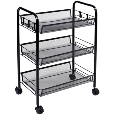 Regał na kółkach GOCKOWIAK Halsen 322949MG Czarny