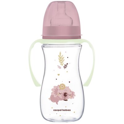 Butelka CANPOL BABIES EasyStart Sleepy Koala 300 ml Różowy