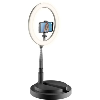 Фото - Кільцева лампа для блогерів Cellularline Lampa pierścieniowa  Selfie Ring Compact Czarny Selfie Ring Co 
