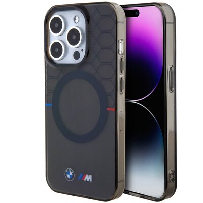 Etui BMW Pattern MagSafe do Apple iPhone 15 Pro Szary