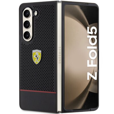 Etui FERRARI Perforated Line do Samsung Z Fold 5 Czarny