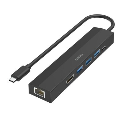 Hub HAMA 200144 USB Typu C, Pasywny