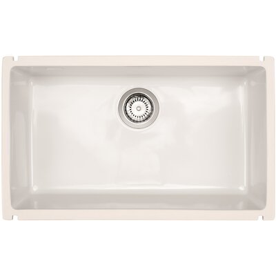 Zlewozmywak jednokomorowy SONRA Lagos 700 U Biały 45.6x75.1