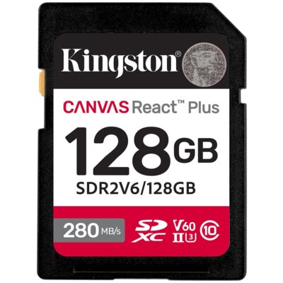 Karta pamięci KINGSTON Canvas React Plus SD 128GB