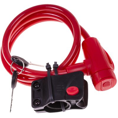 Zapięcie rowerowe PROFEX Safe Fun 91701C Linka Czerwony