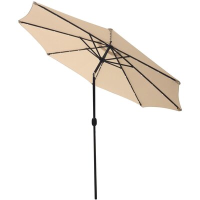 Parasol ogrodowy SASKA GARDEN z oświetleniem LED 300 cm Beżowy