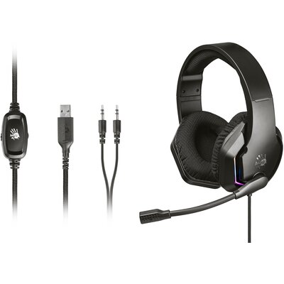 Słuchawki A4TECH Bloody G260p Nauszne, Dźwięk przestrzenny Czarny