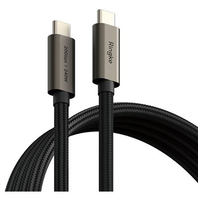 Kabel USB-C - USB-C RINGKE USB 3.2 Gen PD240W 1 m Czarny
