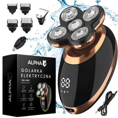 Golarka ALPHA TR5-PRO Na mokro i sucho