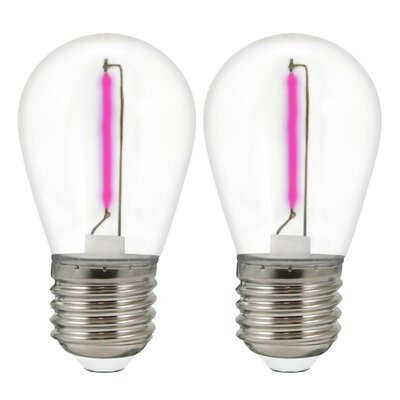 Żarówki LED GOLDLUX 36V S14 E27 Różowy