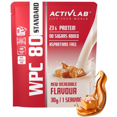 Odżywka białkowa ACTIVLAB WPC 80 Standard Słony karmel (30 g) Bez cukru