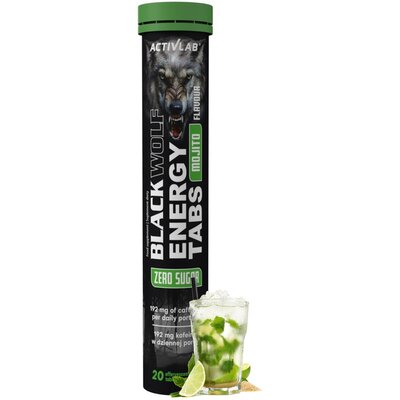 Przedtreningówka ACTIVLAB Black Wolf Energy Tabs Mojito (20 tabletek)