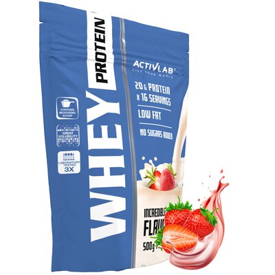 Фото - Протеїн Activlab Odżywka białkowa  Whey Protein WPC 85 Truskawkowy  (500 g)