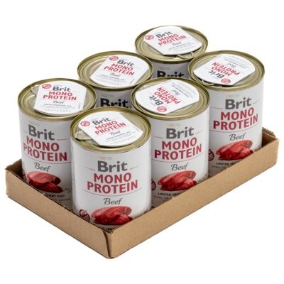 Karma dla psa BRIT Mono Protein Wołowina 6 x 400 g