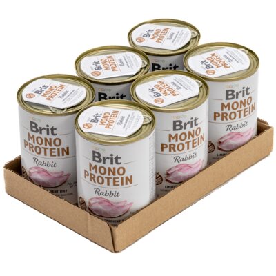 Karma dla psa BRIT Mono Protein Królik 6 x 400 g