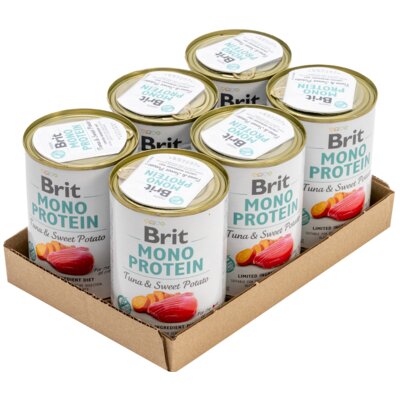 Karma dla psa BRIT Mono Protein Tuńczyk z ziemniakami 6 x 400 g