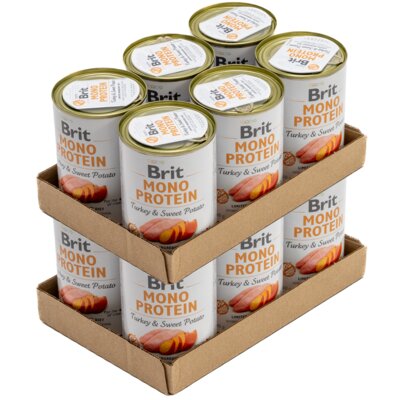 Karma dla psa BRIT Mono Protein Indyk z ziemniakami 12 x 400 g