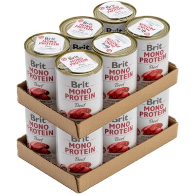 Karma dla psa BRIT Mono Protein Wołowina 12 x 400 g