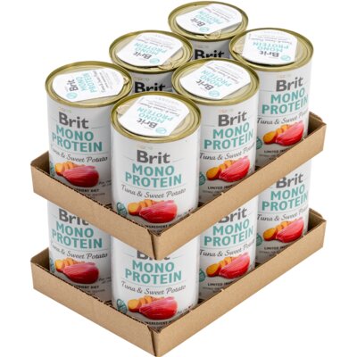 Karma dla psa BRIT Mono Protein Tuńczyk z ziemniakami 12 x 400 g