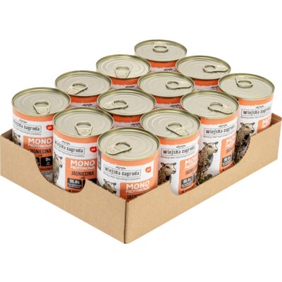 Karma dla psa WIEJSKA ZAGRODA Jagnięcina 12 x 400 g