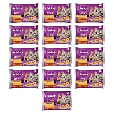 Karma dla kota WHISKAS Tasty Mix Jagnięcina z drobiem (52 x 85 g)