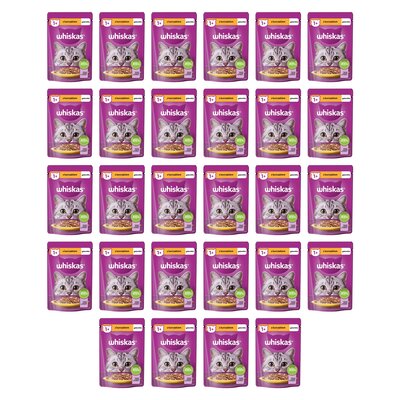 Karma dla kota WHISKAS Kurczak w galaretce 28 x 85 g