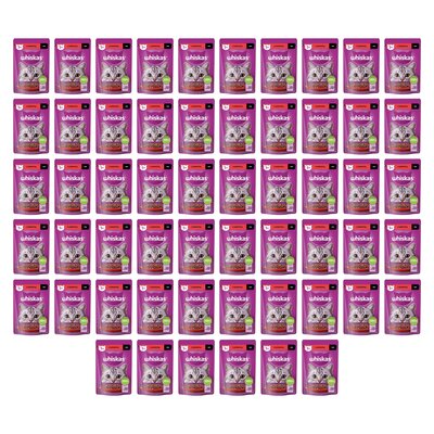 Karma dla kota WHISKAS Wołowina w sosie 56 x 85 g