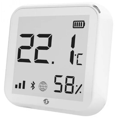 Zdjęcia - Detektor bezpieczeństwa H&T Czujnik temperatury i wilgotności SHELLY PLUS  Biały 