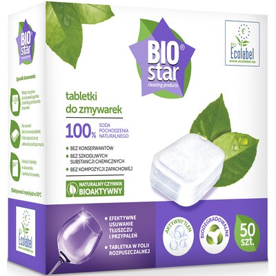 Tabletki do zmywarek BIOSTAR Cleaning Products Bioaktywne - 50 szt.