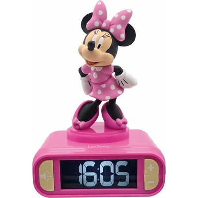 Zabawka budzik z lampką nocną LEXIBOOK Myszka Minnie RL800MN