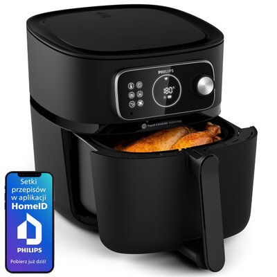 Air Fryer Frytkownica beztłuszczowa PHILIPS Ovi Smart 2.0 XXL HD9876/90 8.3l Wi-Fi ponad 1000 darmowych przepisów