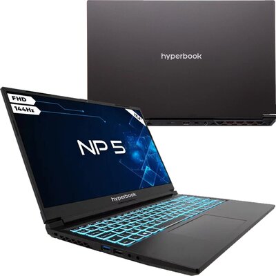 Laptop HYPERBOOK NP5 15.6" IPS 144Hz i5-13420H 16GB RAM 500GB SSD GeForce RTX2050 Windows 11 Home