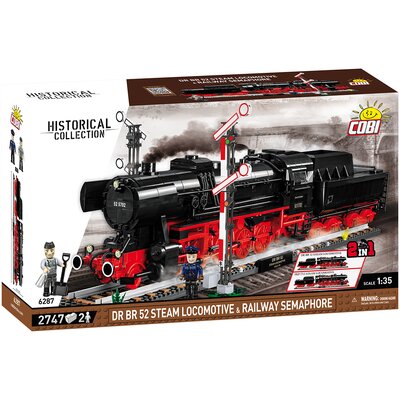 Klocki plastikowe COBI Historical Collection DR BR 52 Steam Locomotive & Railway Semaphore COBI-6287