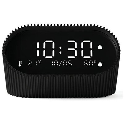 Budzik LEXON Ray Clock LR155MN3 Czarny