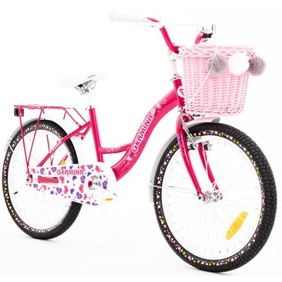 Фото - Дитячий велосипед Germina Rower dziecięcy  BMX 20 cali dla dziewczynki Różowy 