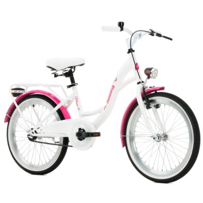 Rower dziecięcy INDIANA Moena 20 cali dla dziewczynki Biały