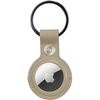 Brelok AUDI Synthetic Leather do Apple AirTag Beżowy