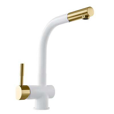 Bateria kuchenna GLOBALO Lobio Biało-złoty matowy