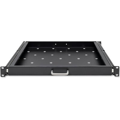 Półka QOLTEC 54509 19" 1U Czarny