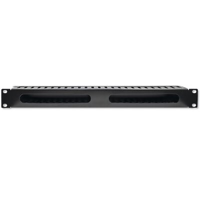 Organizer kabli QOLTEC 54514 19" 1U Czarny