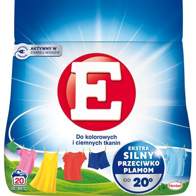 Proszek do prania E Do kolorowych i ciemnych tkanin 1.1 kg