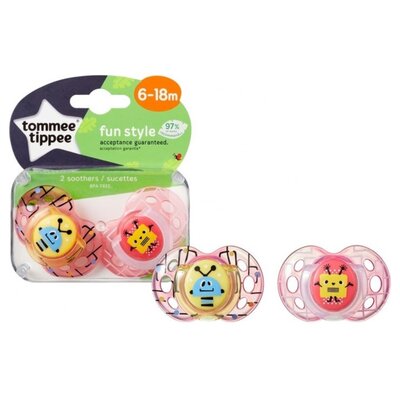 Smoczek TOMMEE TIPPEE Fun mix (2 szt.)