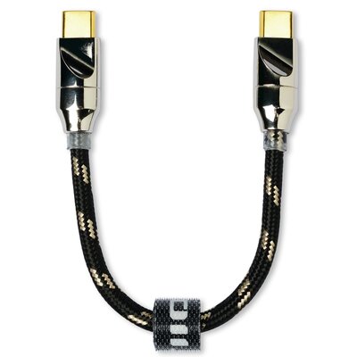 Kabel USB-C - USB-C FIIO LT-TC5S 0.1 m Czarno-złoty