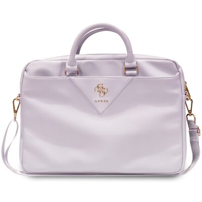 Torba na laptopa GUESS Triangle 4G 16 cali Fioletowy